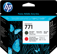 HP 771 printhead Black (matt) / Red