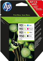 HP 950XL+951XL multipack black / cyan / magenta / yellow