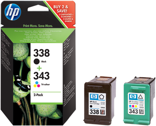 HP 338+343 multipack black / more colours