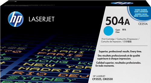 HP 504A cyan toner