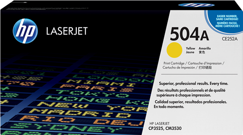 HP 504A yellow toner