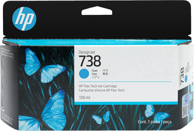 HP 738 cyan ink cartridge