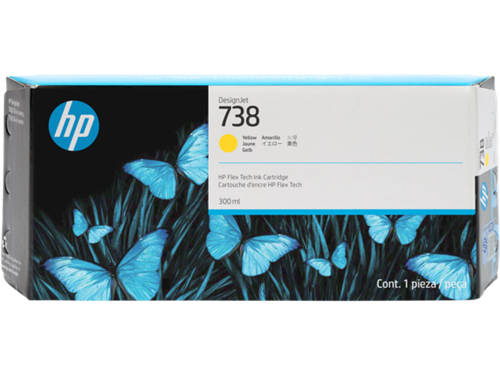 HP 738 yellow ink cartridge