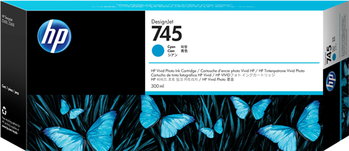 HP 745 cyan ink cartridge