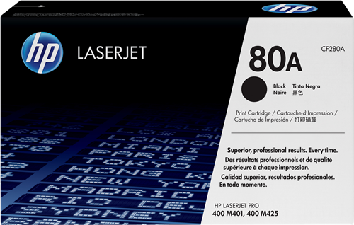 HP 80A black toner