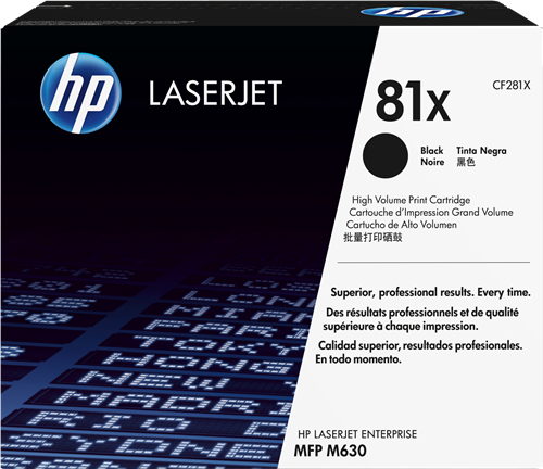 HP 81X black toner