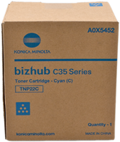Konica Minolta TNP22C cyan toner