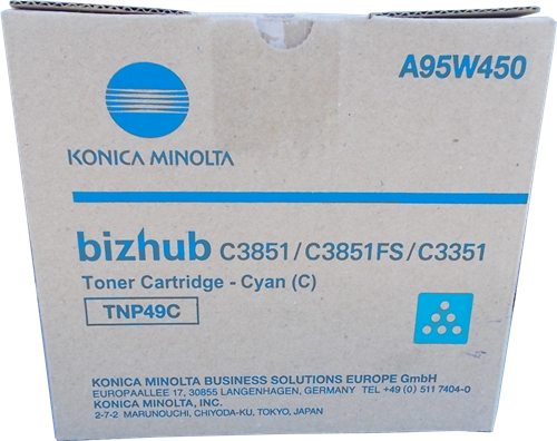 Konica Minolta TNP49C cyan toner