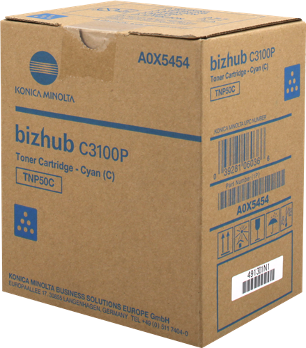 Konica Minolta TNP50C cyan toner