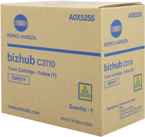 Konica Minolta TNP51Y yellow toner