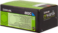 Lexmark 802C cyan toner