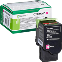 Lexmark C242XM0 magenta toner