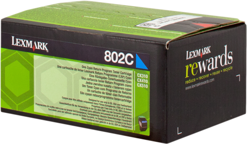 Lexmark 802C cyan toner