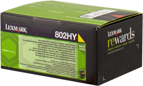 Lexmark 802HY yellow toner