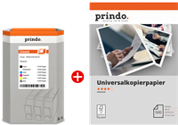Prindo Classic black / Black (photo) / cyan / magenta / yellow / Gray / White value pack