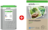 Prindo Green XL black / cyan / magenta / yellow / smoke white value pack