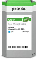 Prindo Green XL cyan ink cartridge