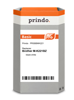 Prindo tape black on white