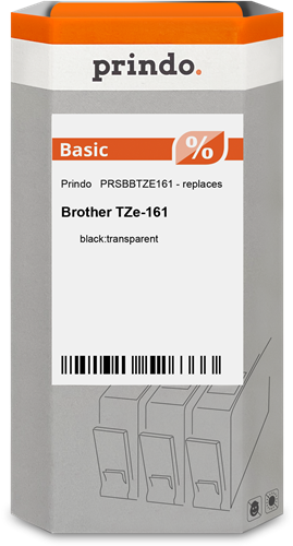 Prindo Basic tape black on transparent