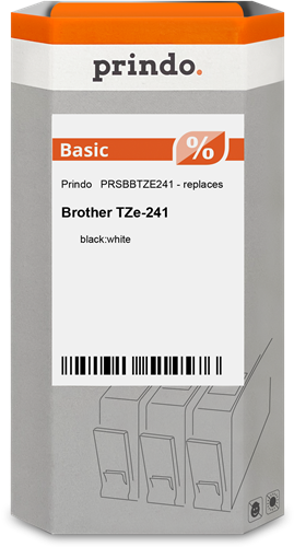 Prindo Basic tape black on white