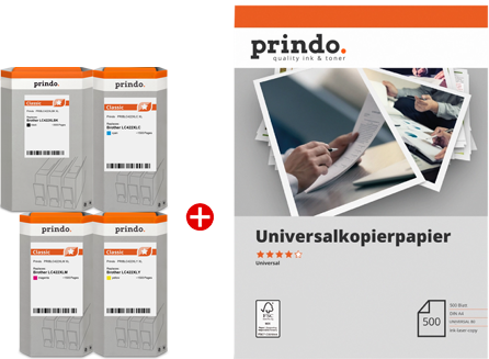 Prindo Classic black / cyan / magenta / yellow value pack