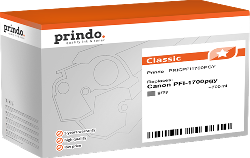 Prindo Classic Gray ink cartridge