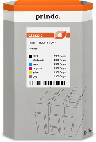 Prindo Classic multipack black / Black (photo) / cyan / magenta / yellow / Gray