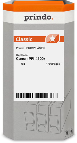 Prindo Classic Red ink cartridge