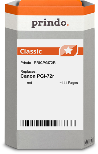 Prindo Classic Red ink cartridge