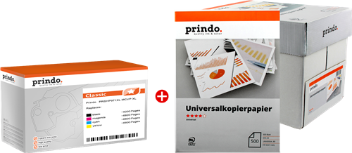 Prindo Classic XL black / cyan / magenta / yellow value pack