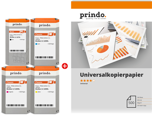 Prindo Classic XL black / cyan / magenta / yellow value pack