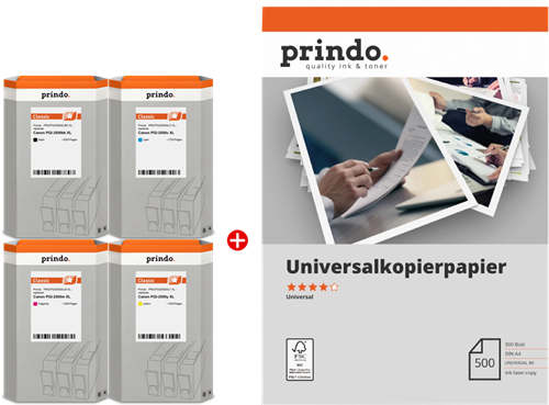 Prindo Classic XL black / cyan / magenta / yellow value pack
