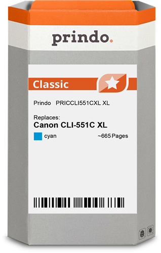 Prindo Classic XL cyan ink cartridge