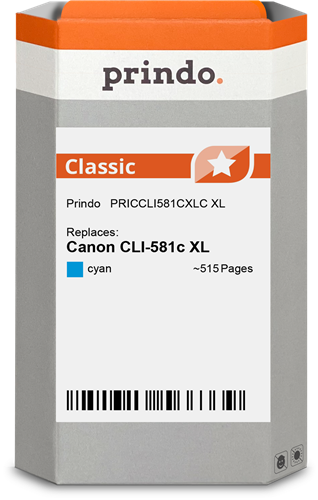 Prindo Classic XL cyan ink cartridge