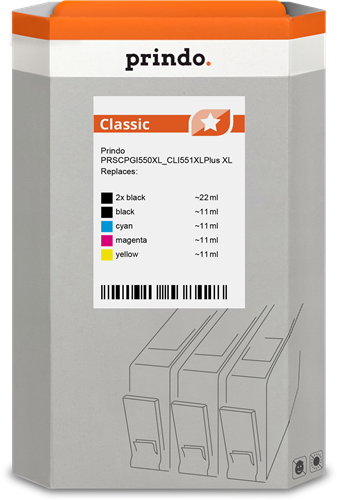 Prindo Classic XL multipack black / cyan / magenta / yellow
