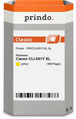 Prindo Classic XL yellow ink cartridge