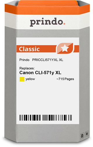Prindo Classic XL yellow ink cartridge