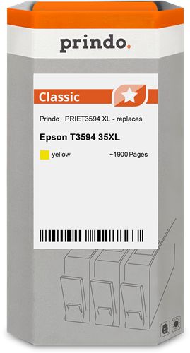 Prindo Classic XL yellow ink cartridge