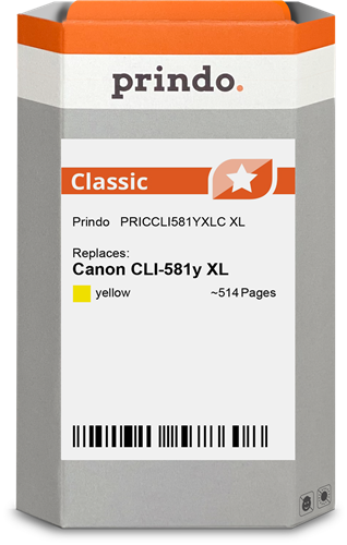 Prindo Classic XL yellow ink cartridge