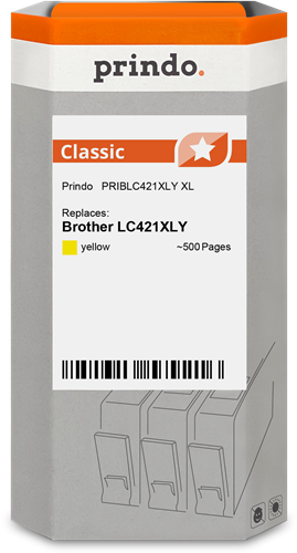 Prindo Classic XL yellow ink cartridge