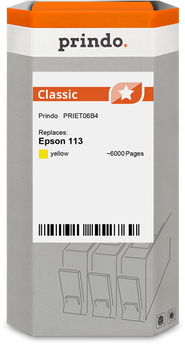 Prindo Classic yellow ink cartridge