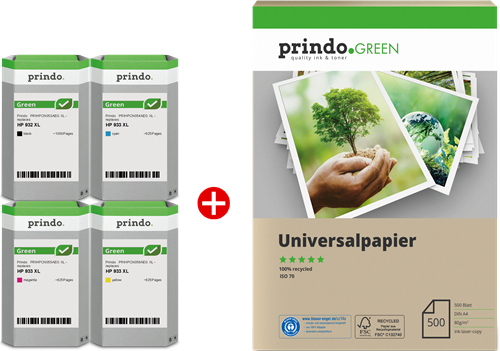 Prindo Green black / cyan / magenta / yellow value pack