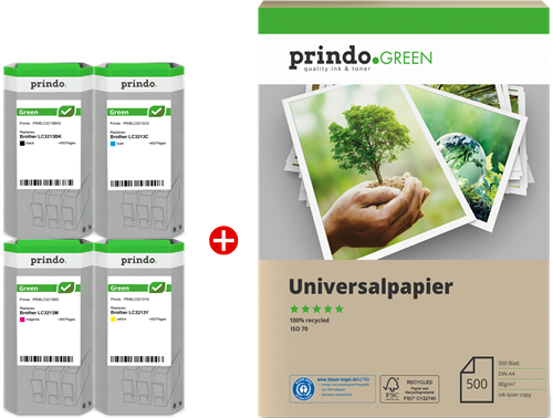 Prindo Green black / cyan / magenta / yellow value pack