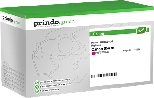 Prindo Green magenta toner