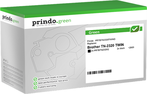 Prindo Green multipack black