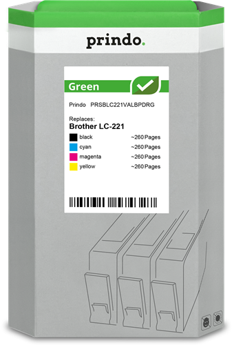 Prindo Green multipack black / cyan / magenta / yellow