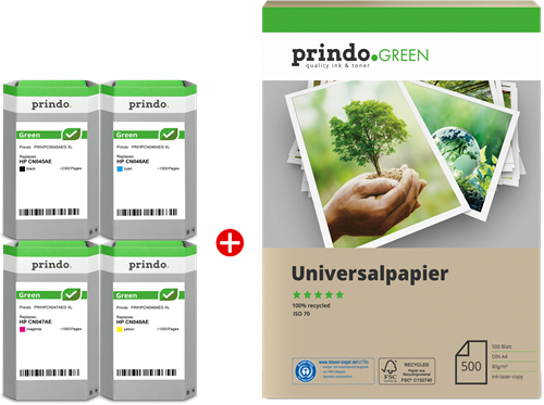 Prindo Green XL black / cyan / magenta / yellow value pack