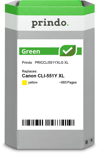 Prindo Green XL yellow ink cartridge
